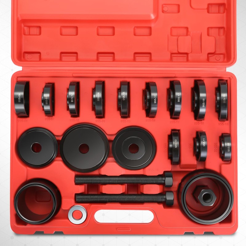 DNA MOTORING 24pcs Front Wheel Bearing Press kit, Bearing Puller
