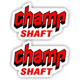 oracal 88' - 91' Yamaha Champ Shaft decals Red Moto-4 stickers YFM100 Quad graphics