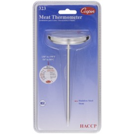 Cooper-Atkins 323-0-1 Bi-Metal Meat Thermometer, 130 to 190 Degrees F Temperature Range