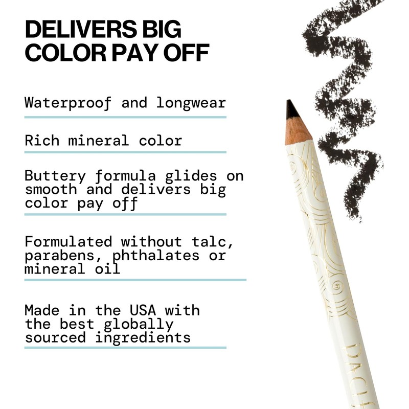 Pacifica Vegan Water Resistant Eyeliner - Jet Women 0.04 oz