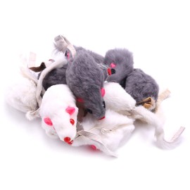 Real Fur Mice Toys Pet Toy Children's Toys 12-Pack