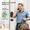 SUBPOT Smart Keyless Entry Door Lock with 2 Knobs,Front Door