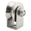 heyous Stainless Steel V-Type Groove Sliding Wheel Roller Track Rail