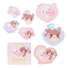 Sanrio 356964 Sugar Bunnies Sticker Set (Heisei Uraare Characters Fluffy Heart)