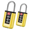 BRILLIRARE 2 Pack TSA Approved Luggage Locks, Combination Travel Padlock,