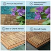 StrongTek Teak Interlocking Deck Tiles Corner, Easy Assembly, Durable Quality,