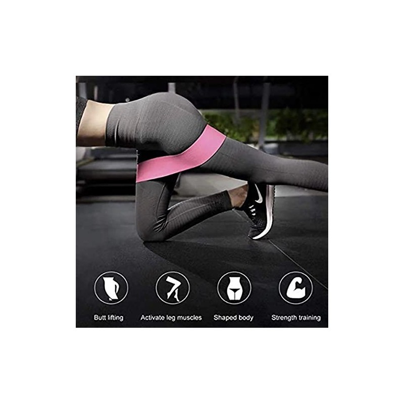 Zero.One% ZP1 Fabric Resistance Bands, Green/Pink/Purple/Grey/Black, Small, Medium, Large, ZP1-FabricBands