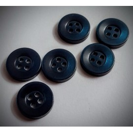 Unbranded 3/8" 4-Hole Dark Teal Dress Shirt Buttons