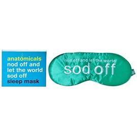 Anatomicals Silk Sleep Mask, Nod Off and Let The World Sod Off