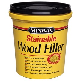 6-Pack of 16 oz Minwax 42853 Natural Stainable Wood Filler Interior/Exterior Wood Filler