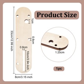 OLYCRAFT Zero Clearance Insert 33 x 8 x 1.3 cm Zero Clearance Table Saws Insert Plate Compatible Zero Clearance Table Saw Inserts with Split Slot for Table Saw for Craftsman