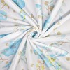 KAIRA Classic Blue and White Floral Pattern Shower Curtain with