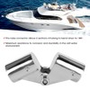 2Pcs Stainless Steel Folding Rotatable Connector Marine Boat Rail Tube