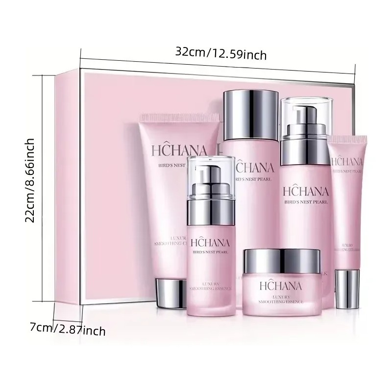 Set 6 Piezas Tratamiento Facial Hidratante Hchana Birds Nest
