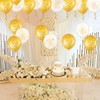 20Pcs 50th Golden Anniversary Balloons, White Gold Happy 50th Golden