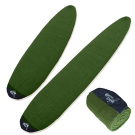 GrowSwell fabric Sock for Surfboard, Treetop Green Surfboard Cover, Surfboard Protection from Scratches, Dings, Wax, UPF 50+ proteciton, Keep 30°F cooler when covered