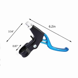 WGFOIP 1 Pair Bicycle Brake Levers, Universal Aluminium Alloy BMX Brake Levers for MTB/BMX Mountain Road Bike (Blue)