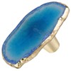 Nupuyai Pack of 4 Agate Slice Furniture Knobs, Blue Crystal