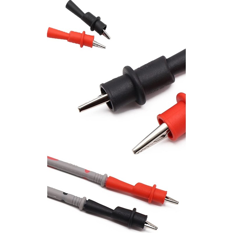 Vmingo - Punta Prueba Multimetro Kit Fina Electronica Cable Caiman