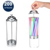 Patelai 10.6 Inch Straw Dispenser and 200 Pcs Drinking Straws
