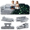 INFANS Modular Kids Play Couch, 10PCS Toddler Creative Sectional Fort