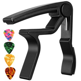 Capo,Guitar Capo for Acoustic Electric Guitar (Black Cpao)