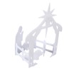44x27x5cm Christmas Jesus Scene White PP Hollow Board Outdoor Nativity