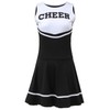 OurLore Women's Musical Uniform Fancy Dress Cheerleader Costume Outfit (Black)