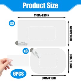 Oreutkd Windshield Dashcam Stickers, Sturdy Electrostatic Stickers Easily Prevent Scratching & Falling, Transparent Windshield Film for Mounting Dash Cam Phone Projection Screen