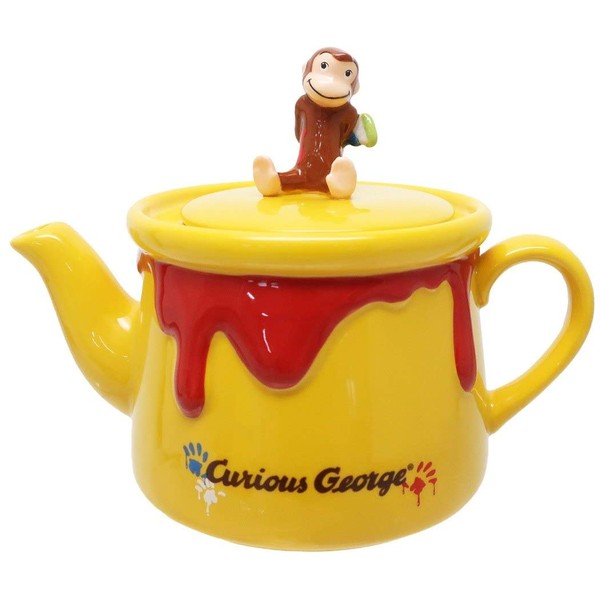 Sunart SAN3343 Curious George Teapot, 11.8 fl oz (350 ml)