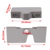 YUCKMZ 2412757607 Compatible With Dometic Fridge Door Lock Catch For