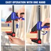 WORKPRO 150mm Ratchet Bar Clamp Set, 285mm Spreader, Quick Release