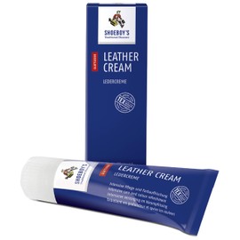 Shoeboy's Leather Cream - Schuhcreme mit Schwammaufträger für Glattleder, deckweiß, 1er Pack (1 x 75 ml)