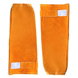 LIZMOF Leather Welding Work Sleeves, Heat and Flame Resistant Arm Protection, Heavy Duty Work Arm Guard, Puncture Resistant Sleeves for Men and Women