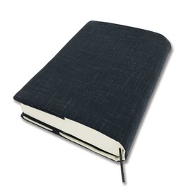 Book Cover, B6, Tankobon Size, Single Book, Adjustable Size, Reading, Made in Japan, Bookmark Included, Japanese Goods, Stylish, Gift, Plain Black, B6, Tankobon Size, Single Row
