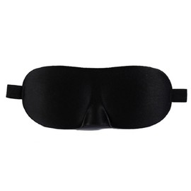 Black Sleep Mask, Eye Mask with Adjustable Strap for Women and Men, Ultra-Soft Eye Covers for Sleeping, Travel, Nap (Black, 23 * 9CM)