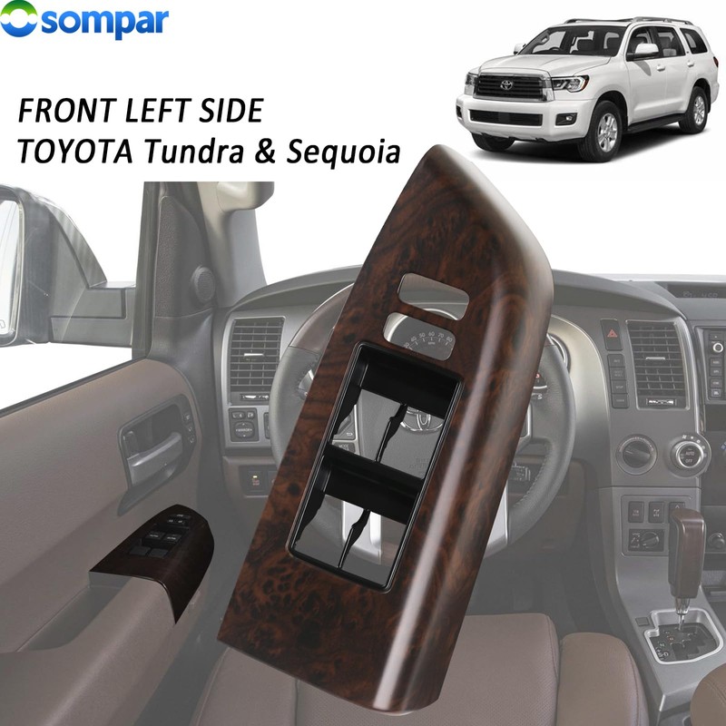Osompar Door Window Switch Bezel Front Left Driver Side Compatible