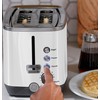GE 2 Slice Toaster, Extra Wide Slots for Toasting Bagels,