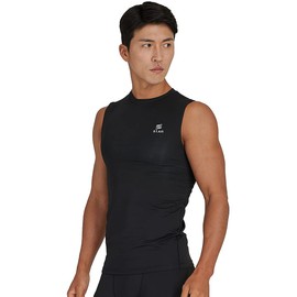 [stan] Men's Compression Wear, Compression Inner, Sleeveless, Black, L Size