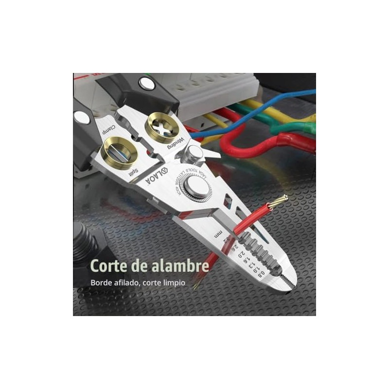 LAOA - Herramienta pelacables para pelacables, herramienta multifunción 7 en