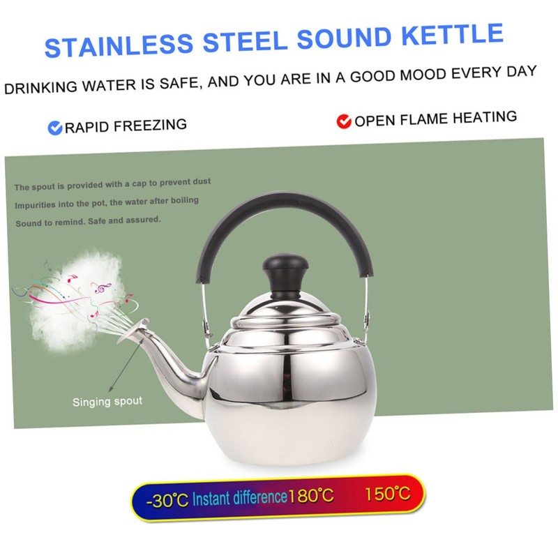 Mikinona Convenient Tea Pot Handheld Metal Kettle 2.0l Home Supplies