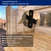 Deck Sunblind System Brackets 2 Set, Louver Hardware Kit for