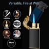 Magic Dual Flame Dragon Torch Lighter - Windproof, Refillable Butane
