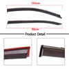 Side Window Deflectors Rain Guards Vent Window Visors Outside Mount