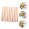 FUNOMOCYA 10pcs Wooden Rolling Pin for Baking Smooth Non Stick