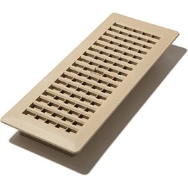 Decor Grates PL412-TA 4-Inch by 12-Inch (Duct opening measurements) Plastic Floor Register, Taupe