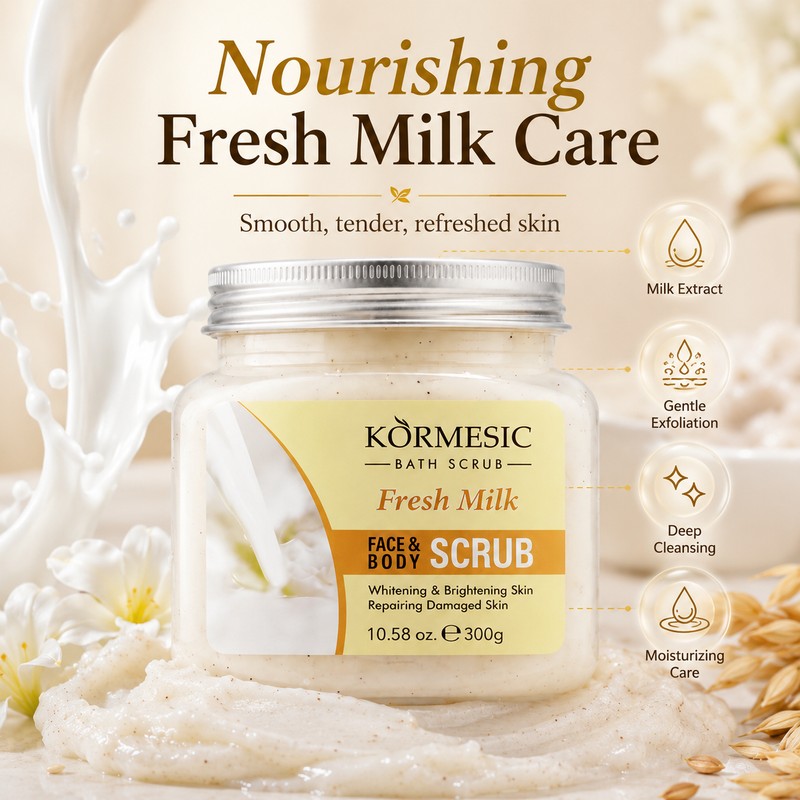 Exfoliating Body Scrub Cream for Deep Cleansing – Moisturizing Care