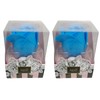 Q-FLA 837111 Soap Flower, Bath Solution, Romano Petite, Blue, Set