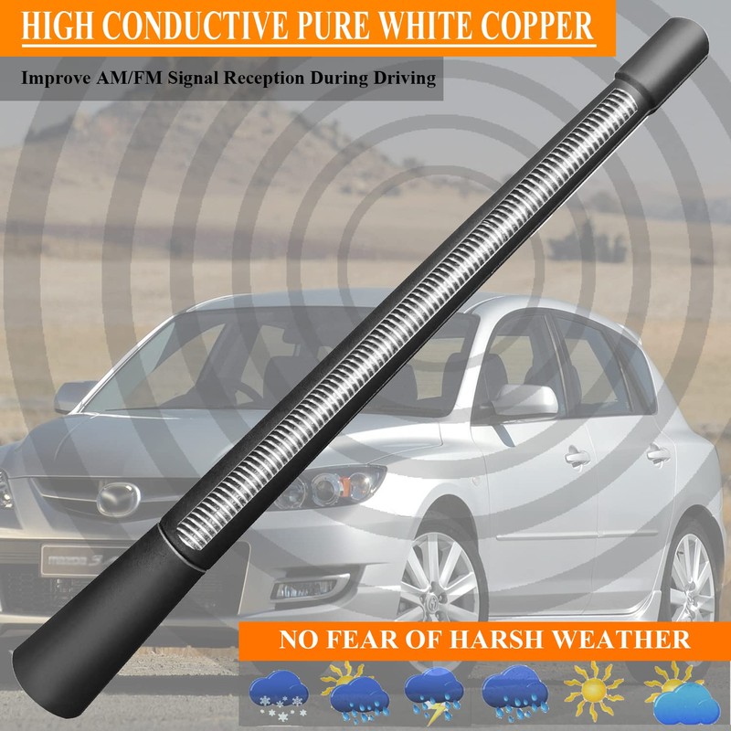 7 Inch Antenna Replacement for Mazda 3 (2004-2018), Mazda 3