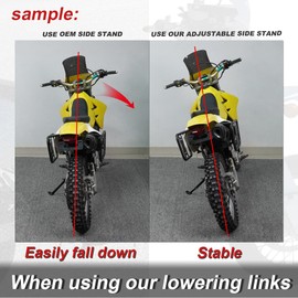 Xitomer Adjustable Kickstand Fit for MT-07 2014-2024 MT07 FZ 07, XSR700 2016-2024 Motorcycle Adjustable Side Stand